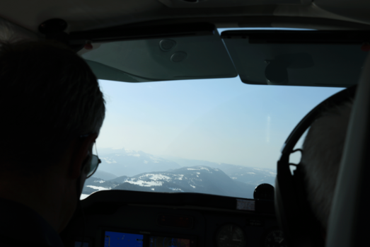 Flugzeug-Cockpit 